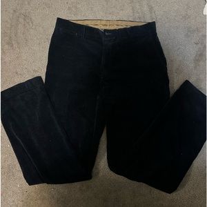 Navy blue men’s corduroy pants